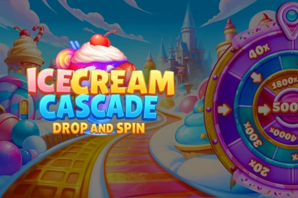 Ice Cream Cascade Drop and Spin slot by Tornado Games