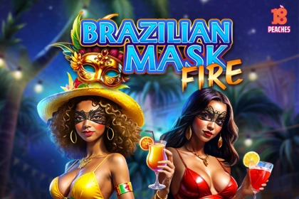 Brazilian Mask Fire slot by 18Peaches - 96.02% RTP