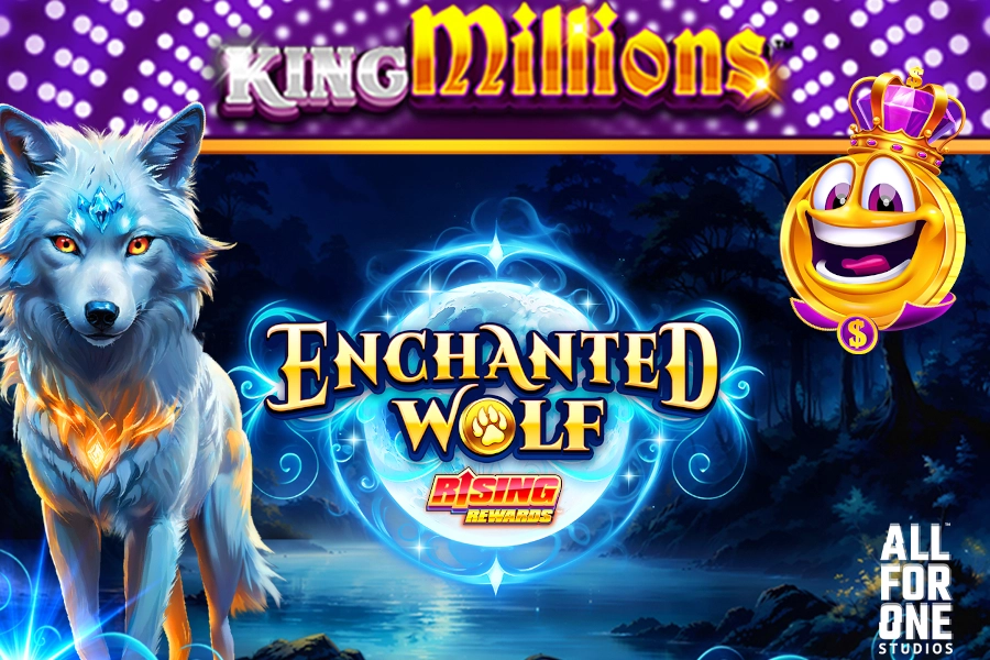 Enchanted Wolf: Rising Rewards King Millions slot by All41Studios