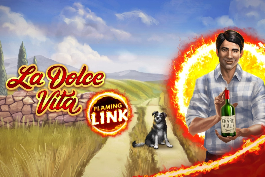 La Dolce Vita Flaming Link slot by Gamomat