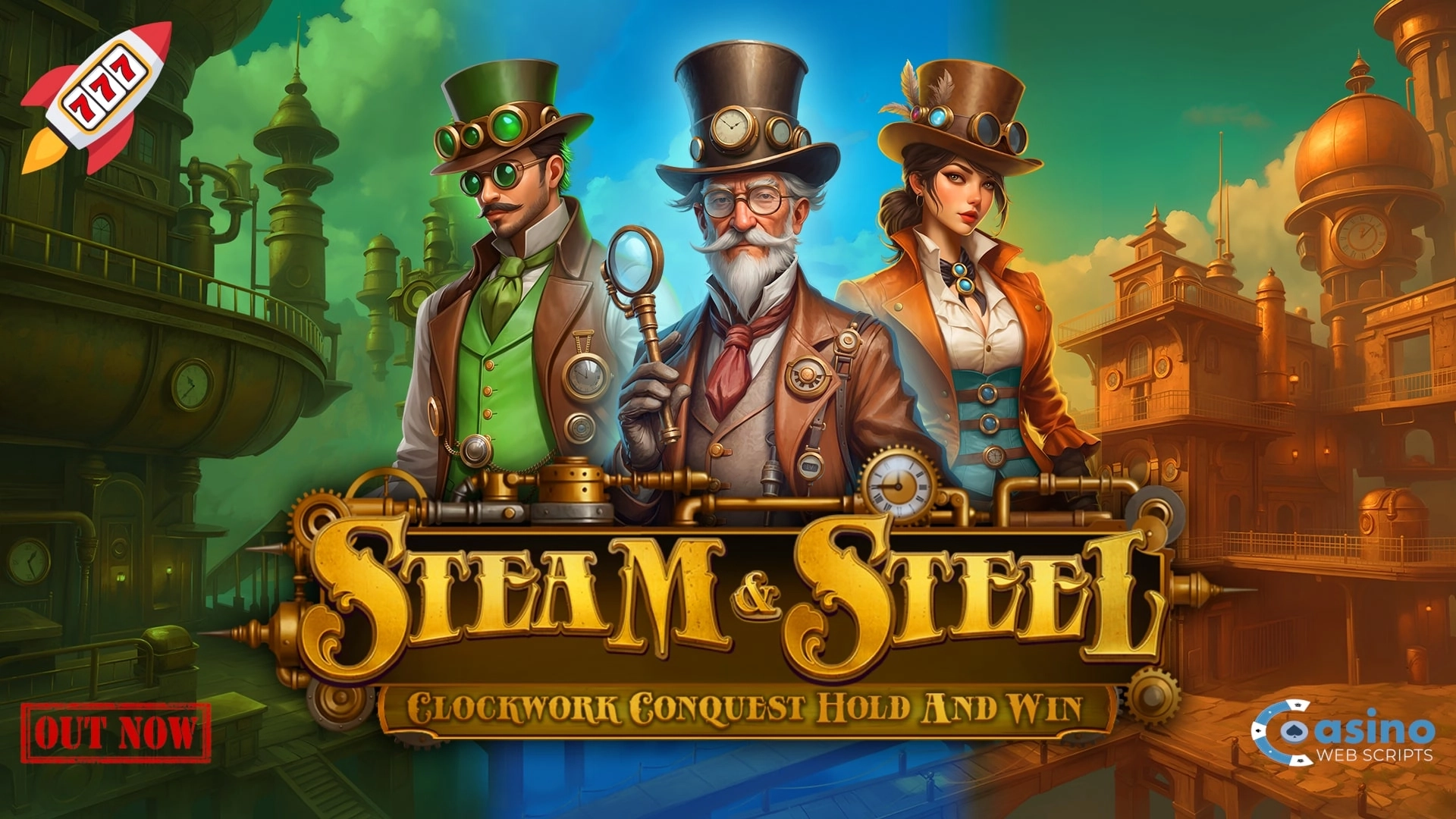 Steam & Steel - Clockwork Conquest Slots Launch