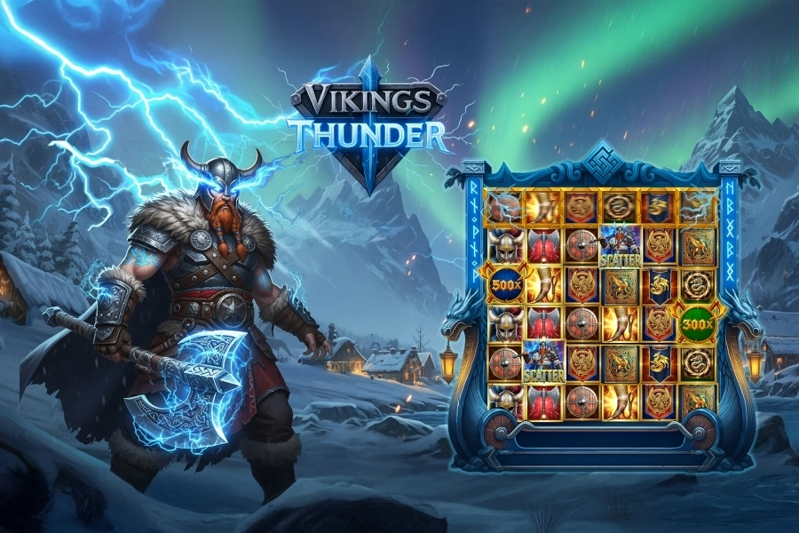 Vikings Thunder slot by GameTimeTec