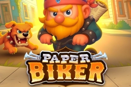 Paper Biker slot by Bullshark Games