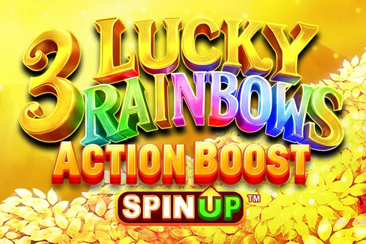 3 Lucky Rainbows Action Boost SpinUP slot by SpinPlay Games