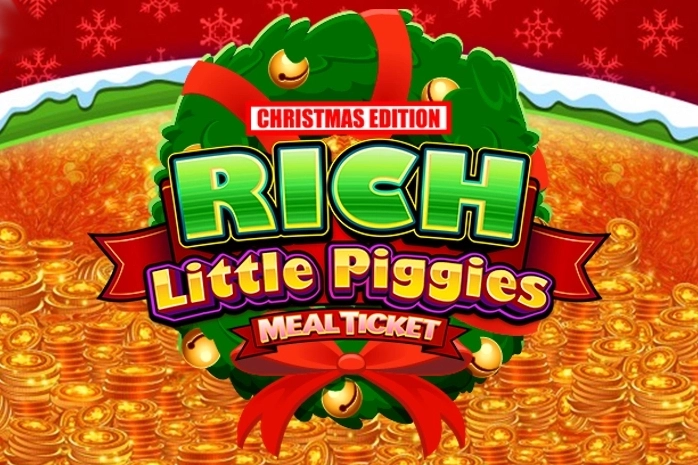 Rich Little Piggies Meal Ticket Christmas Edition slot by Light & Wonder