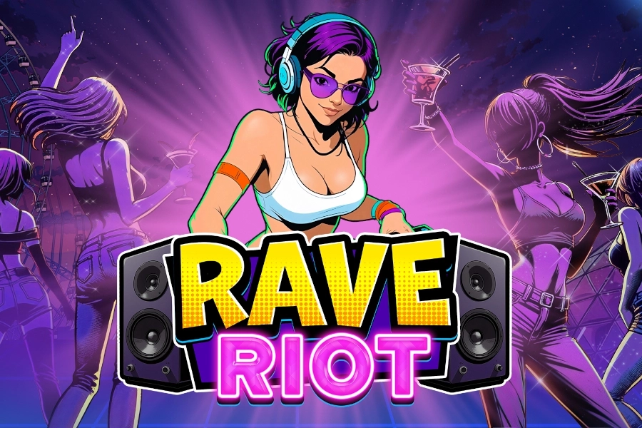 Rave Riot slot by Degen Studios