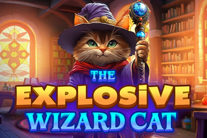 The Explosive Wizard Cat slot by MGA