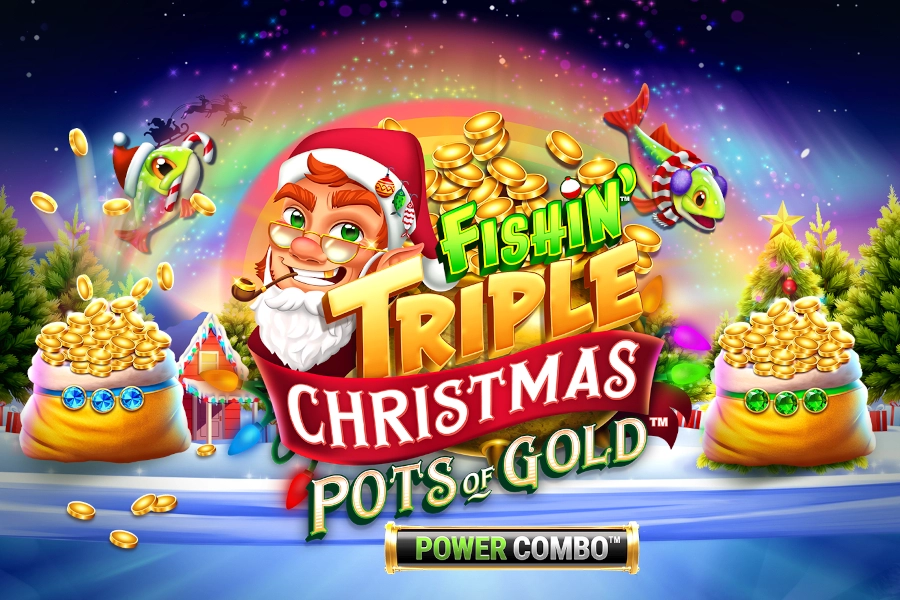 Fishin' Triple Christmas Pots of Gold Power Combo slot by Gameburger Studios