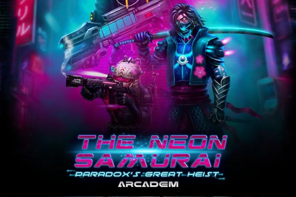 The Neon Samurai: Paradox's Great Heist slot by Arcadem