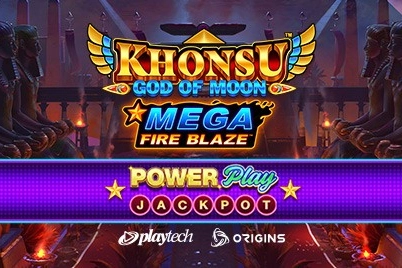 Mega Fire Blaze Khonsu God of Moon PowerPlay Jackpot slot by Playtech