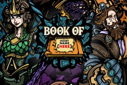Book of Insert Name Here slot by Arcadem